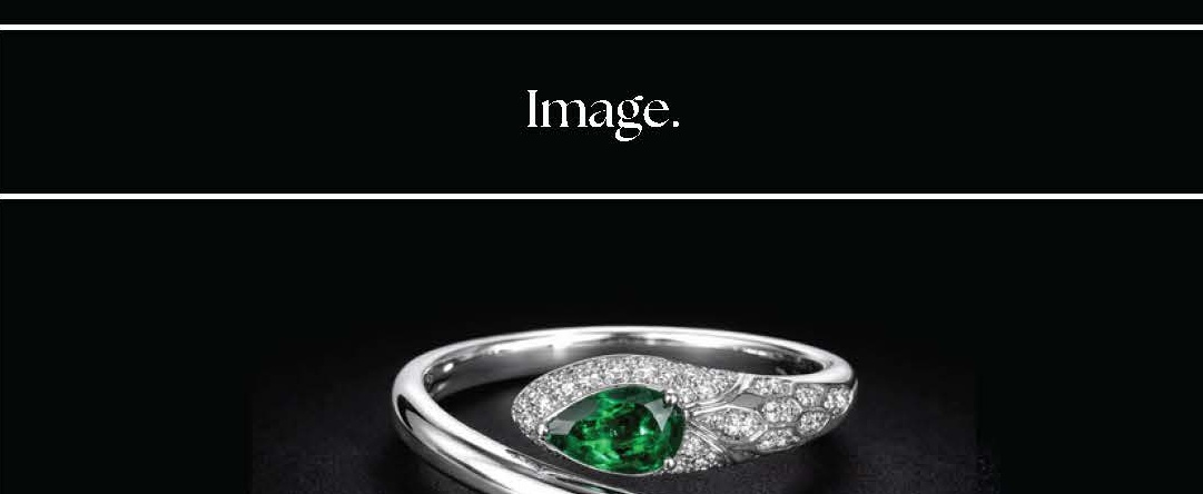 Toi et Moi Corte Pera Emerald Anillo in Oro Blanco